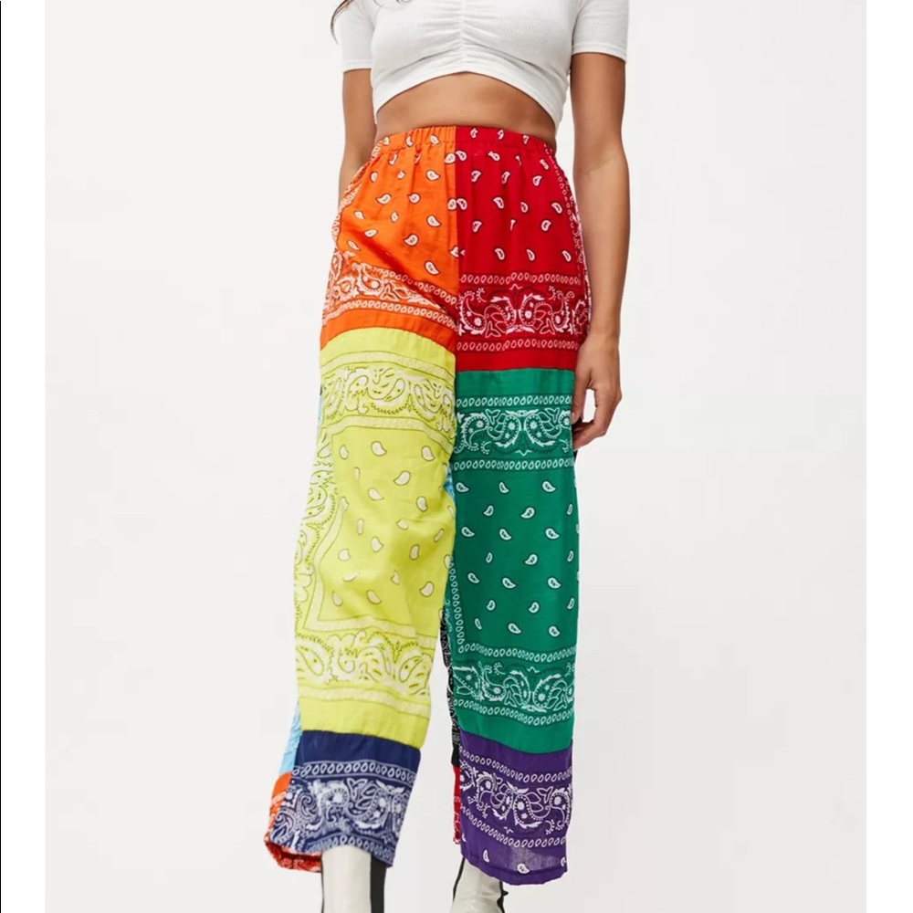 Urban outfitters urban renewal bandana pants